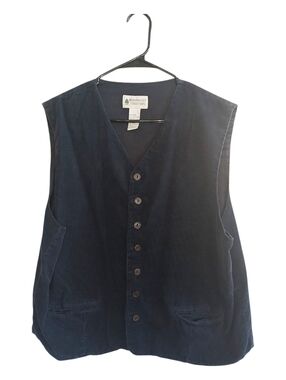 Northwest Territory Navy Button-Front Corduroy Vest